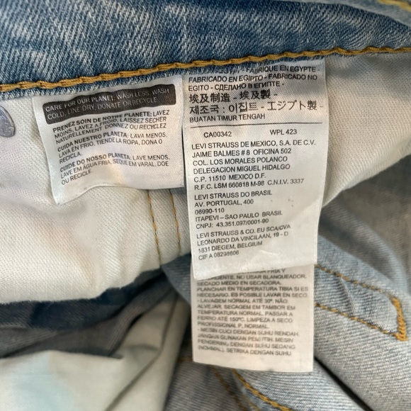 Levi’s 514 Jeans 38/32 Straight Leg Light Wash Denim - Picture 8 of 11